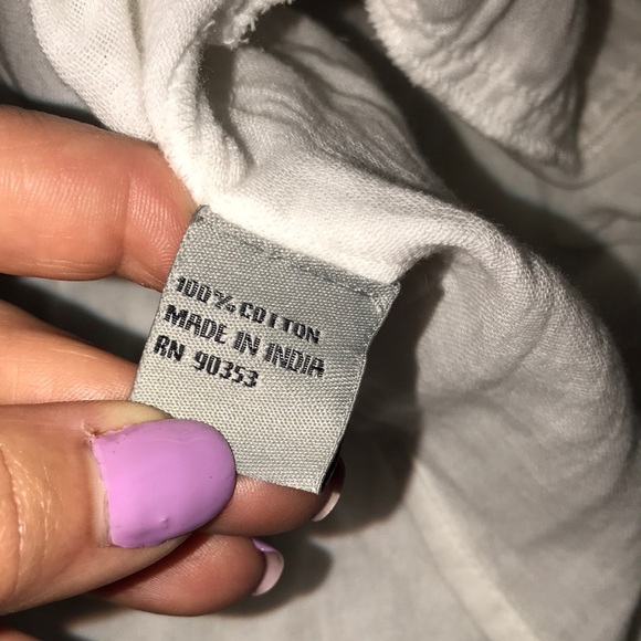 NWT!! J Gee Ruffled White Tiered Midi Sundress with Bishop Sleeves Size Small - Picture 11 of 12